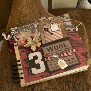 Handmade Vintage Style Scrapbook/Photo Album NWOT